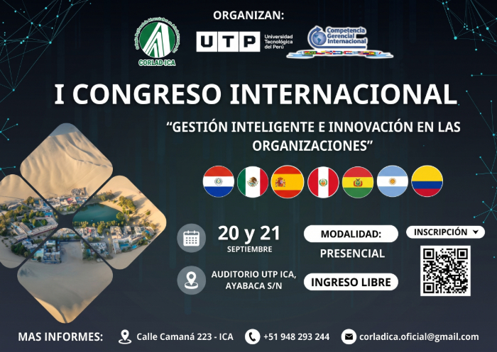 I CONGRESO INTERNACIONAL - GESTIÓN INTELIGENTE E INNOVACION EN LAS ORGANIZACIONES