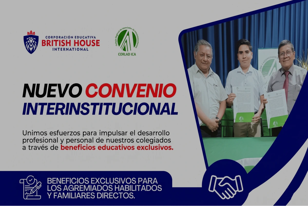 Convenio Institucional CORLAD Ica y British House